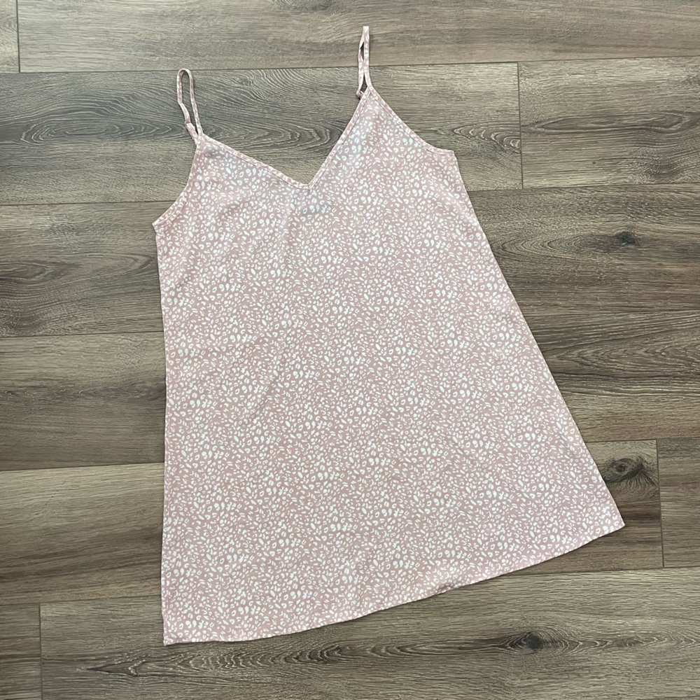Shein Pink Cheetah Dress Medium